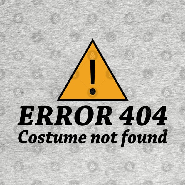 Error 404 Costume Not Found by SrboShop